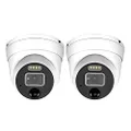 Swann Security Cameras 6K (12MP) Mega HD Heat and Motion Sensing, 1-Way Audio, Colour Night Vision, Waterproof IP Add-on Dome Cameras for NVR-8580