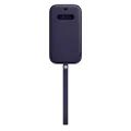 Apple Leather Sleeve with MagSafe (for iPhone 12 Pro Max) - Deep Violet