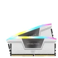 CORSAIR Vengeance RGB DDR5 RAM 32GB (2x16GB) 6400MHz CL32 Intel XMP iCUE Compatible Computer Memory - White (CMH32GX5M2B6400C32W)