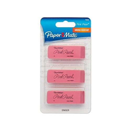 Pink Pearl Eraser, Medium, 3/P