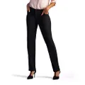 Lee Women's Relaxed-Fit All Day Pant, Black, 8 Long