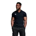 Canterbury Men's Waimak Polo Shirt, Black, 4XL