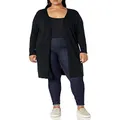 Amazon Essentials Women's Lightweight Longer Length Cardigan Sweater (Available in Plus Size), Black, Large