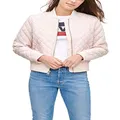 Levi's Women's Diamond Quilted Bomber Jacket (Regular & Plus Size), Peach Blossom Blush, Small