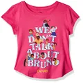 Disney Girls' Big Encanto We Don't Talk About Bruno T-Shirt, Hot Pink, 10-12