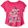 Disney Girls' Big Encanto We Don't Talk About Bruno T-Shirt, Hot Pink, 10-12