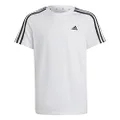 adidas Sportswear Essentials 3-Stripes Kids' Cotton T-Shirt, White, 15-16 Years