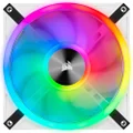 Corsair CO-9050106-WW iCUE QL140 RGB, 140 mm RGB LED PWM Fans (68 Individually Addressable RGB LEDs, Speeds Up to 1,250 RPM, Low-Noise) Dual Pack with iCUE Lighting Node CORE Included - White