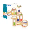 Guidecraft Rainbow Blocks - Crystal Bead, Educational Toy for Kids - Stacking Blocks