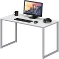 SHW Home Office 100cm Computer Desk, White