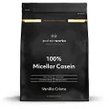 THE PROTEIN WORKS 100% Micellar Casein Protein Powder | Slow Release Protein Shake | Amino Acids | High Protein | | Vanilla Crème | 500 g (Pack of 1)