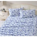 Laura Ashley Home - Full Sheets, Cotton Flannel Bedding Set, Brushed for Extra Softness & Comfort (Emelisa, Full)