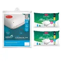 Tontine Goodnight Sensitive Pillow (4pk) & Comfortech Pillow Protector (4pk) Bundle