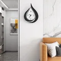MEISD Decorative Wall Clock for Living Room Decor, Modern Wall Clocks Battery Operated for Bedroom Kitchen Office Home, 16.5 Inch Acrylic Big Silent Creative Wall Clock Non Ticking