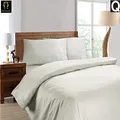 Ramesses 1500 Thread Count 100% Egyptian Cotton Quilt Cover Set, Queen, Silver