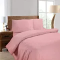 Ramesses 1500 Thread Count 100% Egyptian Cotton Quilt Cover Set, Single, Rose Pink