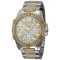 GUESS Frontier Stainless Steel Watch, Silver Tone/Gold Tone (U0799G4)