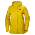 Helly Hansen Women's Moss Hooded Fully Waterproof Windproof Raincoat Jacket, 344 Essential Yellow, Small