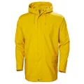 Helly Hansen Men's Moss Long Hooded Fully Waterproof Windproof Raincoat Jacket, 344 Essential Yellow, Large