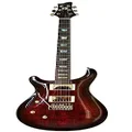Wolf Guitars Australia Supernatural Red Burst Left Hand Guitar with Wolf Hard Case, 25-Inch Scale Length