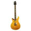 Wolf Guitars Australia Supernatural Amber Left Hand Guitar with Wolf Hard Case, 25-Inch Scale Length