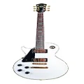 Wolf Guitars Australia Howler Solid White Left Hand Guitar with Wolf Hard Case, 25.2-Inch Scale Length