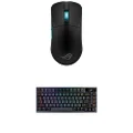 ASUS ROG Harpe Ace Aim Lab Edition Wireless Pro Gaming Mouse (Black) & ROG Azoth 75% Wireless Custom Gaming Keyboard - ROG NX Brown Tactile Pre-Lubed Hot-Swappable Switches