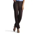 Lee Women's Relaxed-Fit All Day Pant, Roasted Chestnut, 10 Medium