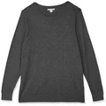 Amazon Essentials Women's Long-Sleeve Lightweight Crewneck Sweater (Available in Plus Size), Charcoal Heather, 1X