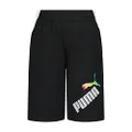 Puma Boys' Core Essential Athletic Shorts, Black Multi, Large