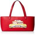 Karl Lagerfeld Paris Womens Maybelle Tote Bag, Crimson Combo, One Size