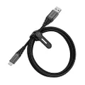 OtterBox USB-C to USB-A Premium Charging Cable, Dark Ash Black, 1 Meter
