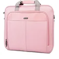Targus Laptop Bag — Pink 15.6" Classic Slim Briefcase Messenger Bag, Spacious, Ergonomic, Foam Padded Laptop Case for Devices Up To 16"