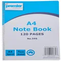 Premier A4 Ruled Notebook - Spiral Bound Journal with 120 Pages, Ideal for Office, School and Home. 7mm Ruled Lines, Excellent Writing Book, Journal, Home Organisation Books