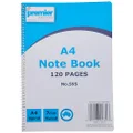 Premier A4 Ruled Notebook - Spiral Bound Journal with 120 Pages, Ideal for Office, School and Home. 7mm Ruled Lines, Excellent Writing Book, Journal, Home Organisation Books