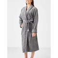 Linen House Plush Charcoal Adults One Size Robe