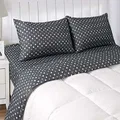 Ramesses New Micro Flannel Add It Up Printed Design Sheet Set, Single, Grey
