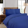 Ramesses 1500 Thread Count 100% Egyptian Cotton Quilt Cover Set, Single, Royal Blue