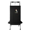 Colorday Good Night Bird Cage Cover for Large Bird Cage with Play Top,Black Large