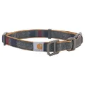 Carhartt Nylon Duck Dog Collar, Fully Adjustable Durable 2-Ply Cordura Nylon Canvas Collars for Dogs, Blanket Stripe, Medium