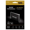 Lexar 500GB Pro-Portable SL100Pro SSD USB 3.1 Gen2 Type C, (LSL100P-500RB)