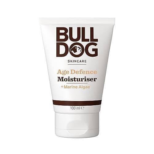 Bulldog Skincare for Men Age Defence Moisturiser, Reduce Appearance of Fine Lines for Mature Skin, with Rosemary, Echinacea and Vitamin E, 100mL
