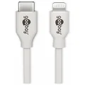 goobay 39446 Lightning - USB-C™ Charge and Sync Cable 1 m White - MFi Cable for Apple iPhone/iPad White