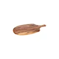 Stanley Rogers 49106 Ellipse Oval Paddle Board, Acacia Serving Plate, Platter for Snacks and Cheese, Wooden Tray with Handcrafted Tapered Edges (Colour: Brown)