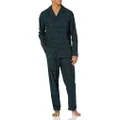 Nautica Men's Sustainably Crafted Plaid Pajama Set, Emerald Yard, Small