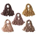 NOOR 5 pcs Hijab Scarfs for Women - Premium Quality Chiffon Hijab, Soft and Lightweight. Hijab Gift Box - 5 Colors Set, Mix Colors 1, 175 * 70 cm