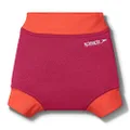 Speedo Girl's Learn To Swim Nappy, Cherry Pink/Coral, 6-9 Months