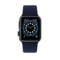 3sixT Silicone Smartwatch Band for Apple Watch 38/40/41 mm, Navy Blue