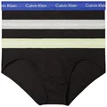 Calvin Klein Cotton Stretch Hip Brief 3PK, Black Bodies W/Clematis, Grey Heather, Spring WBS, Small