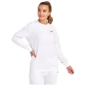 Fila Unisex Core Crew Long Sleeve Sweater White, Size XXL